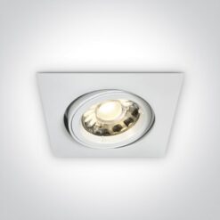 Луна за вграждане One Light 51105CGU/W WHITE SQUARE RECESSED LAMP