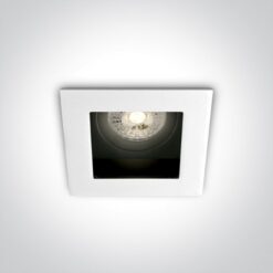Луна за вграждане One Light 51105TA/W White Square Recessed Lamp
