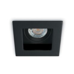 Луна за вграждане One Light 51105TA/B Black Square Recessed Lamp