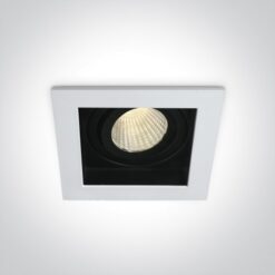 LED луна за вграждане One Light 51112E/W/W 12W 3000K IP44 WHITE SQUARE