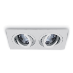 Луна за вграждане One Light 51205ABG/W White ReCTangular Recessed Lamp