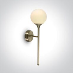 Аплик One Light 60116/BBS SATIN BRASS ROUND WALL LAMP