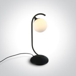 Настолна лампа One Light 61116/B BLACK ROUND TABLE LAMP