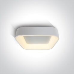 Плафон ONE LIGHT 62132NA/W/W 38W 3000K SQUARE LED LAMP