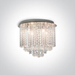 Плафон ONE LIGHT 62158A CLASSIC RANGE ROUND GLASS LAMP
