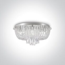Плафон ONE LIGHT 62162A CLASSIC LUXURY RANGE ROUND GLASS LAMP