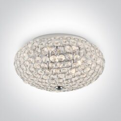 Плафон ONE LIGHT 62176B CLASSIC RETRO RANGE ROUND GLASS LAMP