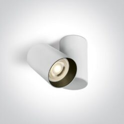 Луна за външен монтаж One Light 65105E/W WHITE CYLINDER SURFACE MOUNTING LAMP