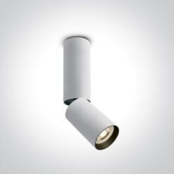 Луна за външен монтаж One Light 65105EA/W WHITE CYLINDER SURFACE MOUNTING LAMP
