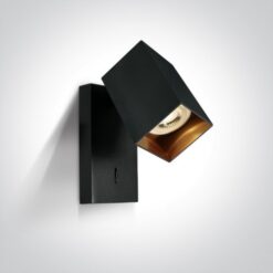 Спот с ключ ONE LIGHT 65105NBA/B RETRO SQUARE SPOT BLACK