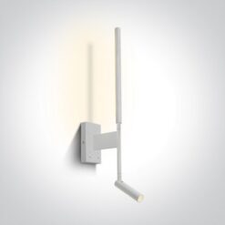 LED аплик One Light 65144/W/W 9W 3000K WHITE READING WALL LAMP