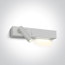 LED аплик One Light 65146/W/W 9W 3000K WHITE READING LEFT SIDE