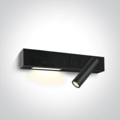 LED аплик One Light 65146A/B/W 9W 3000K BLACK READING RIGHT SIDE
