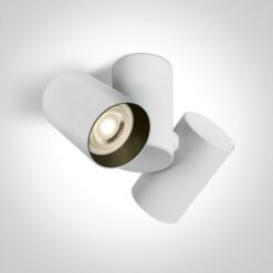 Луна за външен монтаж One Light 65205E/W WHITE CYLINDER SURFACE MOUNTING LAMP
