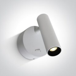 LED аплик One Light 65738/W/W 3W 3000K WHITE READING WALL LAMP