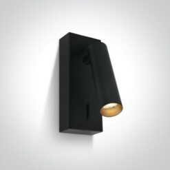 LED аплик One Light 65746/B/W 3W 3000K BLACK READING WALL LAMP