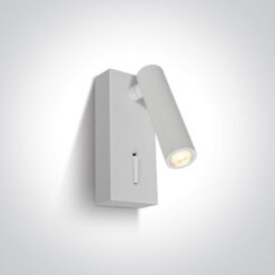LED аплик One Light 65746/W/W 3W 3000K WHITE READING WALL LAMP
