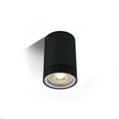 Луна за външен монтаж One Light 67130C/B BLACK IP54 CYLINDER SURFACE MOUNTING LAMP