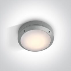 Фасаден плафон One Light 67204/G GREY ROUND IP54