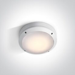 Фасаден плафон One Light 67204/W WHITE ROUND IP54