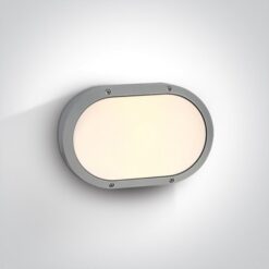 Фасаден плафон One Light 67204B/G GREY OVAL IP54