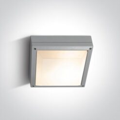 Фасаден плафон One Light 67210/G GREY SQUARE IP54