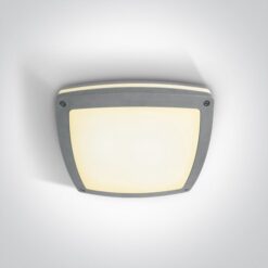 Фасаден плафон One Light 67216B/G GREY SQUARE IP54