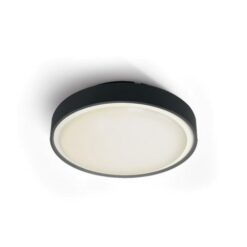 Фасаден плафон One Light 67280EA/B BLACK IP65 ROUND FACADE CEILING LAMP