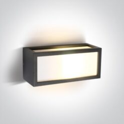 Фасаден аплик One Light 67328/AN ANTHRACITE RECTANGULAR WALL LAMP IP54