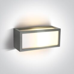Фасаден аплик One Light 67328/G GREY RECTANGULAR WALL LAMP IP54