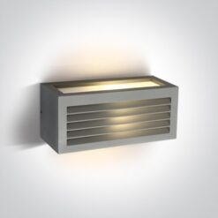 Фасаден аплик One Light 67328A/G GREY RECTANGULAR WALL LAMP IP54