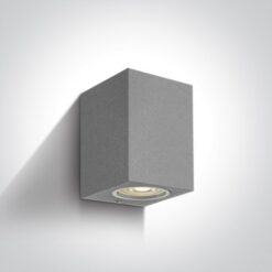 Фасаден аплик One Light 67426/G SQUARE FACADE WALL LAMP GREY