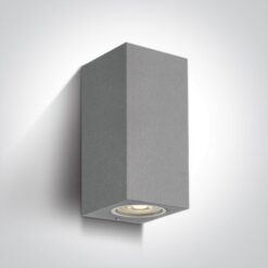 Фасаден аплик One Light 67426A/G SQUARE FACADE WALL LAMP GREY