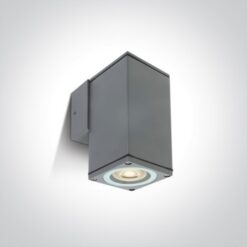 Фасаден аплик One Light 67426B/G SQUARE FACADE WALL LAMP GREY