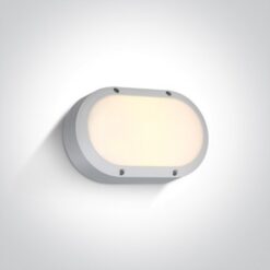 LED фасаден аплик One Light 67442B/W/W 10W 3000K IP54 OVAL FACADE WALL LAMP