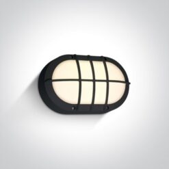 LED фасаден аплик One Light 67442C/B/W 10W 3000K IP54 OVAL FACADE WALL LAMP
