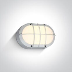 LED фасаден аплик One Light 67442C/W/W 10W 3000K IP54 OVAL FACADE WALL LAMP