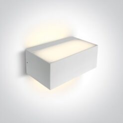 Фасаден аплик One Light 67518/W WHITE IP65 FACADE WALL LAMP