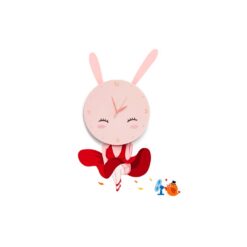 Детски аплик MILAGRO BUNNY LED CLOCK ML148