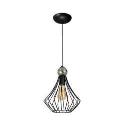 Черен полилей MILAGRO Jewel 4206 за хол или трапезария