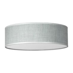 Плафон CITY LUX  МЕТРОПОЛ Ø500 БЯЛ, АБАЖУР САМИ СИВ, 3XE27