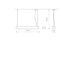 Полилей NOWODVORSKI 7537 SOFT LED WHITE 120X6 ZWIS - Image 2