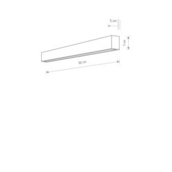 Аплик NOWODVORSKI 7594 STRAIGHT WALL LED BLACK M - Image 2
