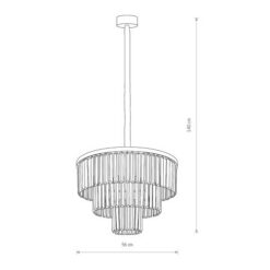 Полилей NOWODVORSKI 7616 CRISTAL BLACK M ZWIS - Image 3