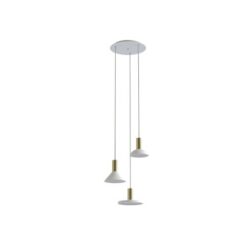 Полилей NOWODVORSKI 8031 HERMANOS III WHITE/SOLID BRASS