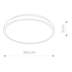 Плафон NOWODVORSKI 8207 AGNES ROUND LED WHITE 22W/3000K IP44 - Image 2