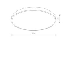Плафон NOWODVORSKI 8205 AGNES ROUND LED BLACK 32W/3000K IP44 - Image 2