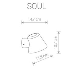 NOWODVORSKI ВЪНШНА ЛАМПА 9555 SOUL GRAPHITE I KINKIET - Image 2