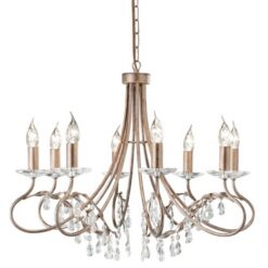 Златен полилей Elstead Crt8-silver-gold за хол