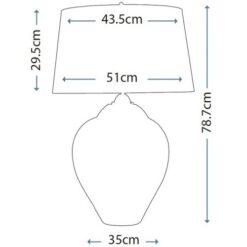 Настолна лампа ELSTEAD QN-SAMARA-TL-LRG-PLM SAMARA - Image 2